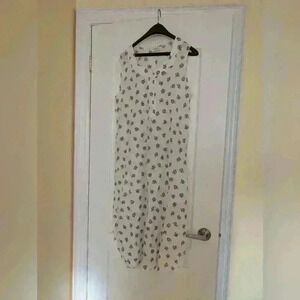 Vintage Barbizon floral cotton dress sleepwear size  large